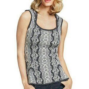 CAbi Wonderfall Me Knit Sweater Tank Size XS Peplum Square Neck Bella Swan